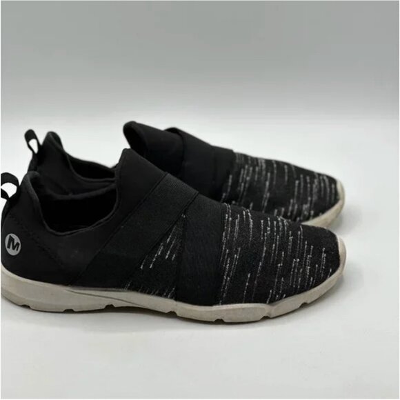 Merrell Women's Black White Flora Day Loop J97712 Light Weight Slip on Shoes 10 - Picture 2 of 7